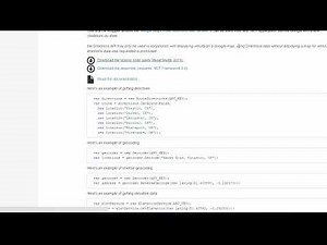 Get address from latitude and longitude using C# and google map api