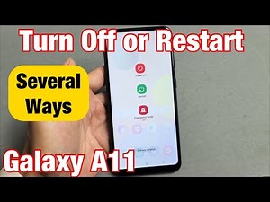 Galaxy A11: How to Turn Off or Restart (several ways)