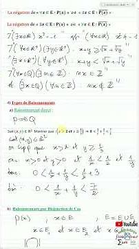 Summary on Mathematical Logic - 1 Bac SM S.exp #logic #1bac #mathematics