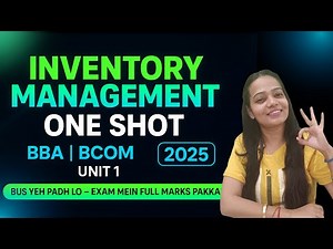 Inventory Management | Unit 1 | One Shot Video | Exam Booster Series | BBA/B.Com | #bbabcom