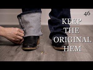 How to Shorten Jeans with Original Hem | DIY / How-To
