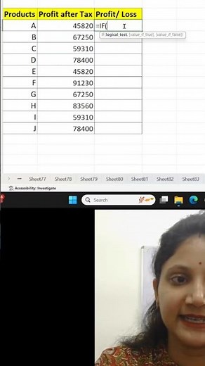 48. Applying LOGICAL TEST in Excel | Quick Excel Tutorials | Rishu Udit