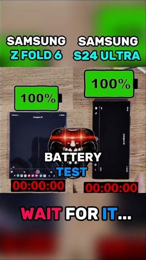 🔋Samsung S24 Ultra vs 🔋Samsung Z Fold 6 Ultimate Battery Drain Test!!