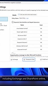 Migrate policies from Symantec to Microsoft Purview DLP easily. Check out the DLP migration assistant, now generally available. Watch the full video here: https://youtu.be/hvqq8L_0kgI VIDEO SYNOPSIS: Protect sensitive data everywhere you create, view, and access information with one Data Loss Prevention policy in Microsoft Purview. From email, SharePoint and OneDrive accounts, to Microsoft 365 apps including Microsoft Teams, files managed on device endpoints for both Windows and macOS, as well a