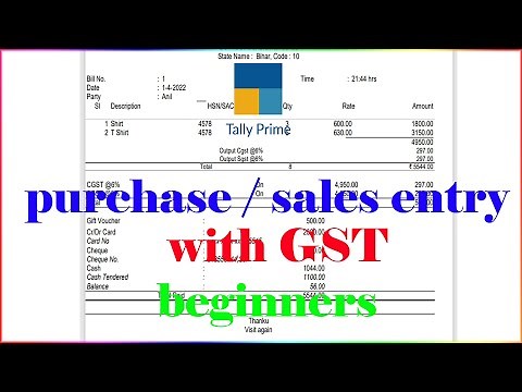 tally prime purchase and sales entry with gst | purchase and sales entry in tally prime| tally prime
