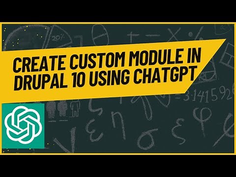 Create custom module in Drupal 10 with ChatGPT | Drupal 10 tutorial