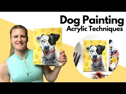How to Paint a Dog (YOUR DOG) Beginner Level Step-by-Step | Part 1
