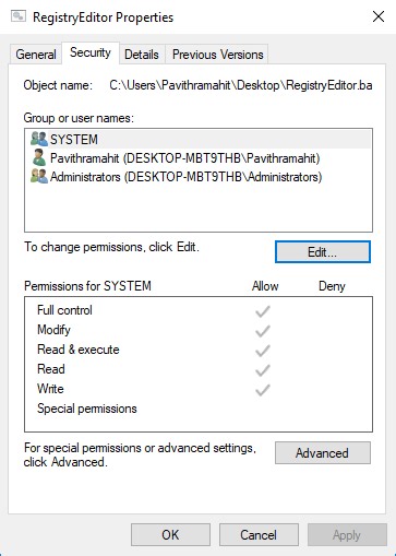 Create Desktop & Keyboard shortcut to open Windows Registry Editor