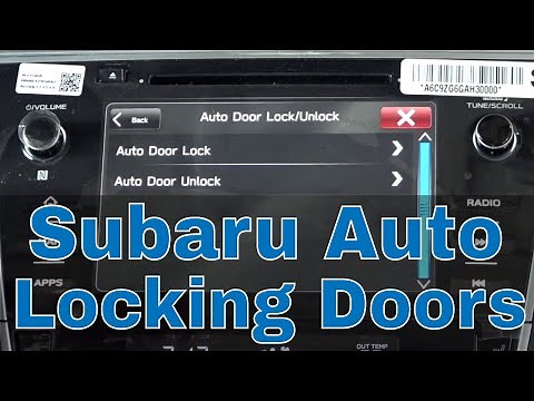 Subaru Auto-Locking Door Settings