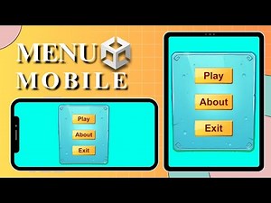 MOBILE GAME MENU for Absolute BEGINNERS in UNITY | MENU in UNITY