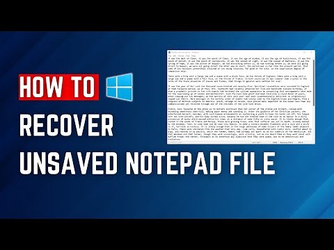 How To Recover An Unsaved Notepad File In Windows 2023 (EASY)