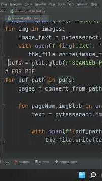 PYTHON OCR EXTRACT TEXT FROM SCANNED IMAGE PDFS | TESSERACT OCR WITH PYTHON #OCR #TESSERACT