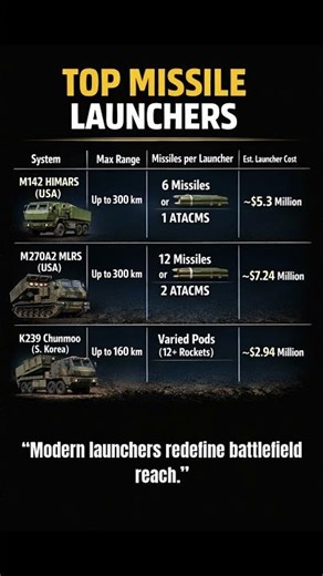Top Missile Launchers in the World | HIMARS vs MLRS vs Chunmoo