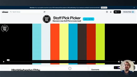 Vimeo Jam 2025 - Staff Pick Picker