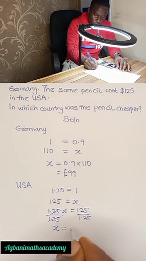 Currency Conversion Math Problem