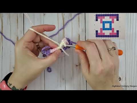 Tapestry Crochet Series: Video #6 How To Make Multiple Color Changes And Carry Yarn (RIGHT HANDED)
