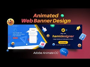 Animated web banner ad in Adobe Animate CC | Tutorial For Beginners