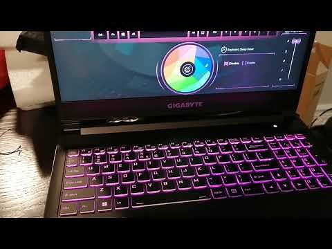 Gigabyte G5, how to change keyboard color