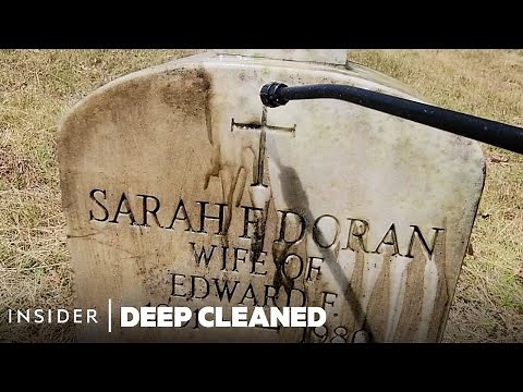 How Moss-Covered Gravestones Are Deep Cleaned | Deep Cleaned | Insider