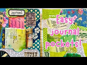 JUNK MAIL Art! How to make easy JUNK JOURNAL pockets with scraps!