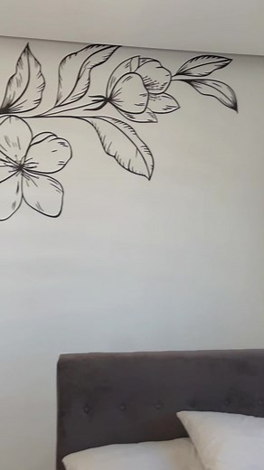 Floral Mural Design Ideas for Bedroom Walls