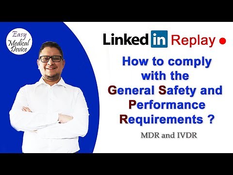 How to comply to the GSPR ? (EU MDR and IVDR - Monir El Azzouzi)