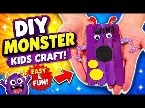 Easy Devil Craft for Kids 😈 Popsicle Stick DIY Toy #diy #craft #craftyfun #kids