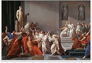 Amazon.com: The Death Of Julius Caesar Painting By Vincenzo Camuccini Poster - Religious Canvas Wall Art - Fine Art Prints for School Library Unframed (The Death of Caesar,8x12inches/20x30cm): Posters & Prints