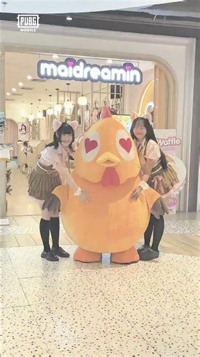 PUBG MOBILE | Chicko with Maid Café girls