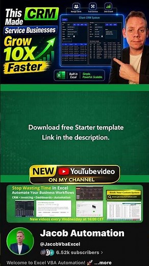 Build a Full CRM System in Excel VBA | Client Management + Automation