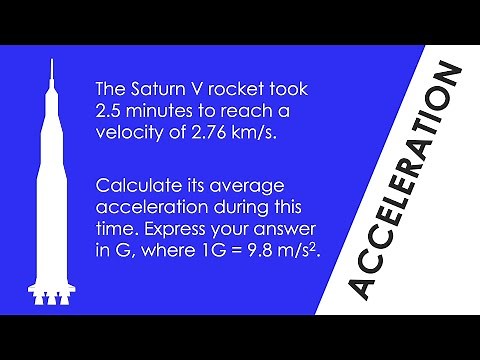 Calculating Acceleration (of a Rocket) - WORKED EXAMPLE - GCSE Physics