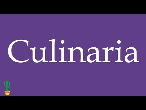 How to Pronounce ''Culinaria'' (Culinary) Correctly in Spanish 🇲🇽
