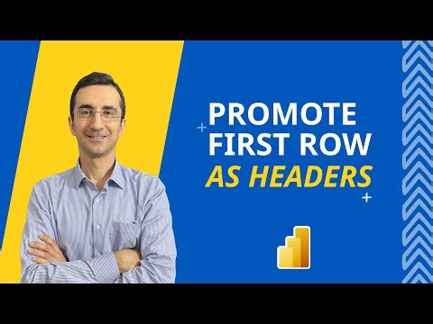 How to Make First Row as Header in Power BI