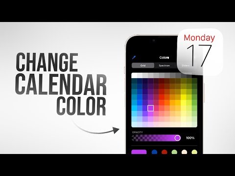 How to Change Calendar Color on iPhone (tutorial)