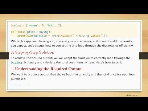 Mastering Looping Through Dictionaries in Python