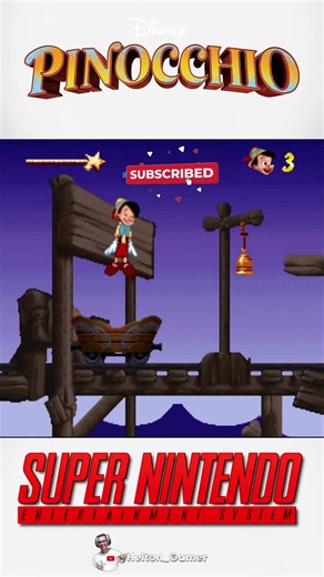 Disney's Pinocchio Super Nintendo Snes #retrogaming