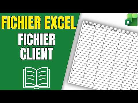 Create a customer file on Excel (+ template)