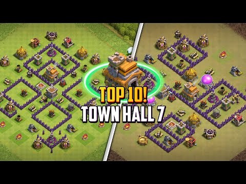 TOP 10! Best Town Hall 7 Hybrid/Trophy Base Layout + Copy Link 2024 | Clash of Clans