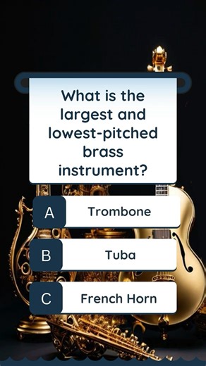 🎵 Music Quiz | Instruments Challenge 🎷🎸🎺 | Saxophone, Tuba & Ukulele Fun Facts | #Shorts