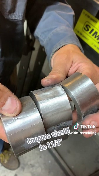 Little insight on welder qualification test plates. We must start in the flat and work your way up to the overhead #cwb #destructivetest #weldingschool #weldingstudent #stickwelding #weldertest #flatwelding