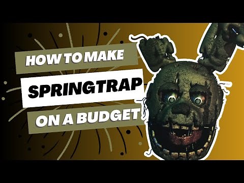 How To Make A Springtrap Cosplay Head from Five Nights at Freddy's 3!