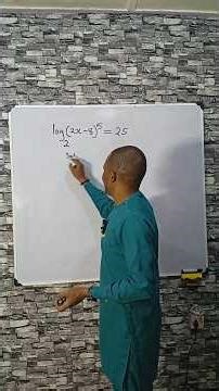 Solve Logarithms Fast: Simplifying log₂(2x−8)⁵ quickly #MathShorts #AlgebraTips