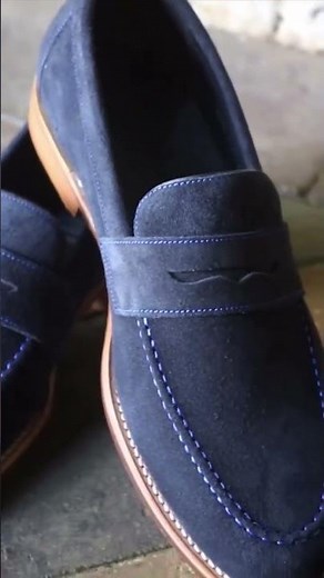 Handmade Suede Loafers for Men | Barker Jevington | Goodyear Welted Shoes