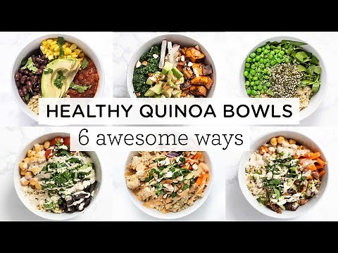 EASY & HEALTHY QUINOA BOWLS ‣‣ 6 Awesome Ways!