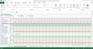 Weekly production schedule template excel FREE Download