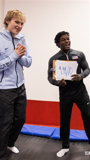 Team USA on Instagram: "Rate the recreation 🔟 @frederickflips and @ilia_quadg0d_malinin try to match each others moves on #NationalBackflipDay!"