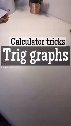 Trig graphs made easy🤩 #maths #trig #student #study #fyp #university #tricks #calculator