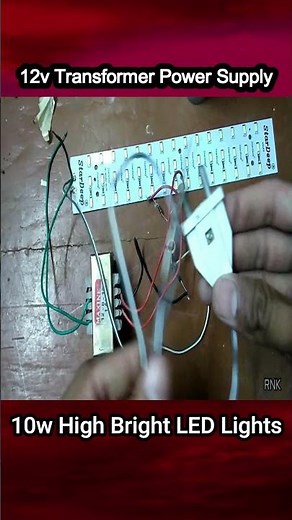 How To Make 10W High Bright LED Lights Power Supply Using 12v Transformer #power_gen #ledlights