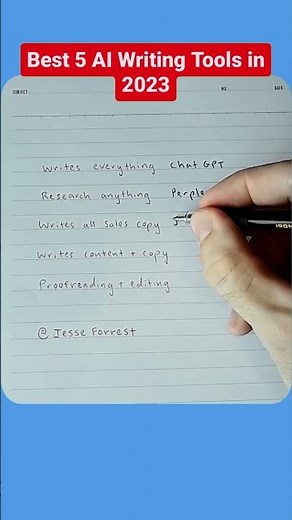 The BEST 5 AI Writing Tools 2023