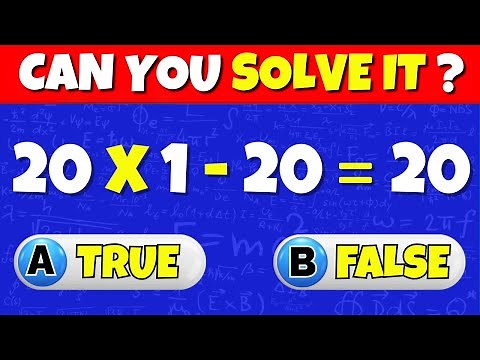 Can You Solve These Fun Math Puzzles?✖️➕Ultimate Math Quiz👩‍🔬👨‍🔬 #7